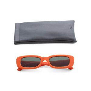 AIRE neon orange Square Sunglasses